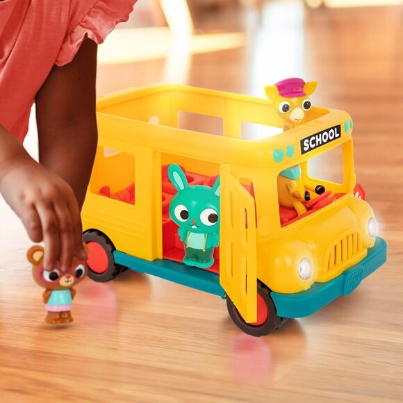 🆕 School Bus Yellow Bonnie's Musical Lights Sounds Toddlers Vehicle Kids Toys - Picture 2 of 7